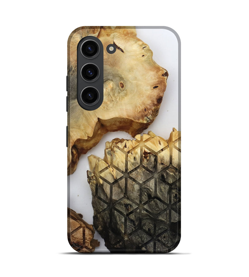 Galaxy S23 Wood Live Edge Phone Case - Lyda (Clear, 817895)