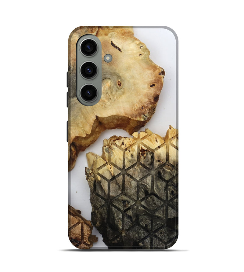 Galaxy S24 Wood Live Edge Phone Case - Lyda (Clear, 817895)