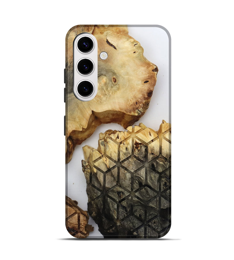 Galaxy S25 Wood Live Edge Phone Case - Lyda (Clear, 817895)