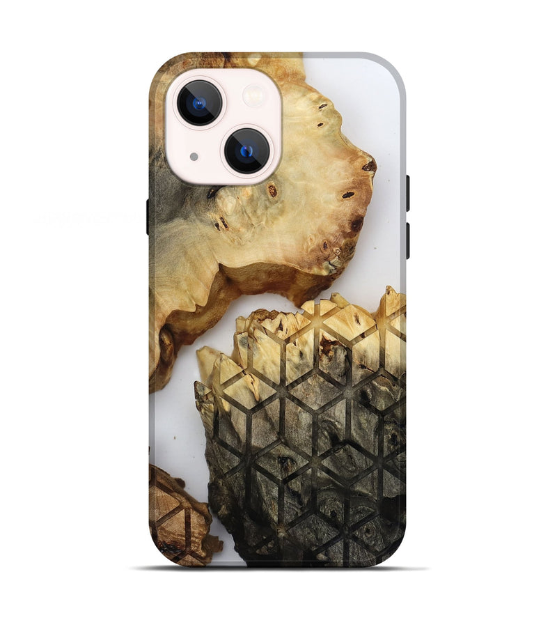 iPhone 13 Wood Live Edge Phone Case - Lyda (Clear, 817895)