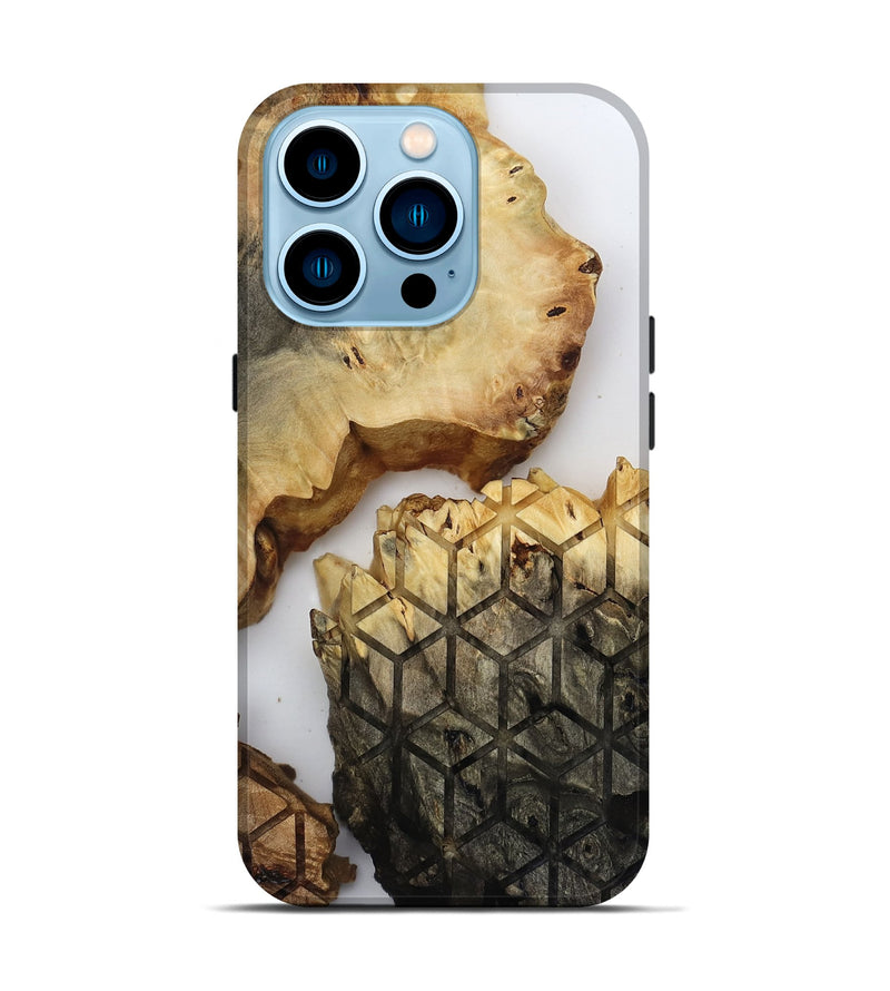 iPhone 14 Pro Wood Live Edge Phone Case - Lyda (Clear, 817895)