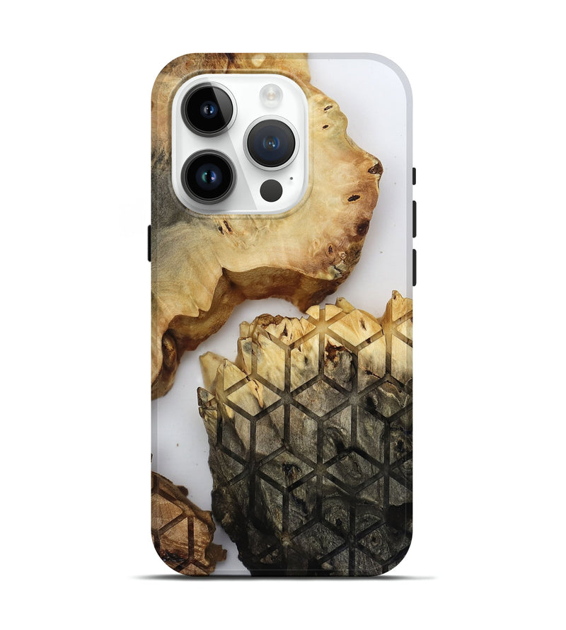 iPhone 15 Pro Wood Live Edge Phone Case - Lyda (Clear, 817895)