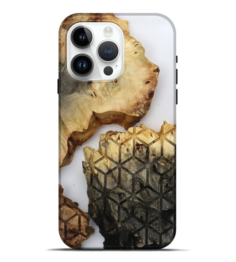 iPhone 15 Pro Max Wood Live Edge Phone Case - Lyda (Clear, 817895)