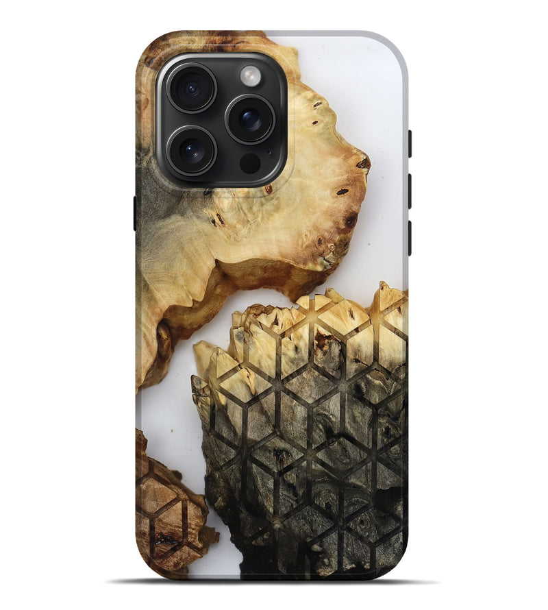 iPhone 16 Pro Max Wood Live Edge Phone Case - Lyda (Clear, 817895)