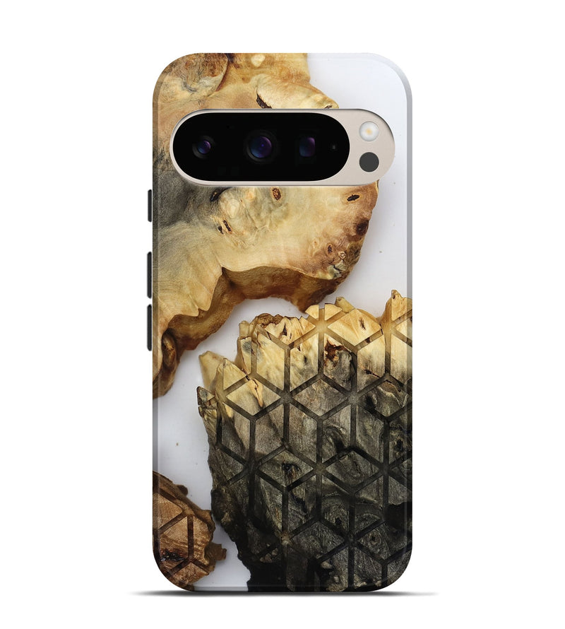 Pixel 10 Pro Wood Live Edge Phone Case - Lyda (Clear, 817895)