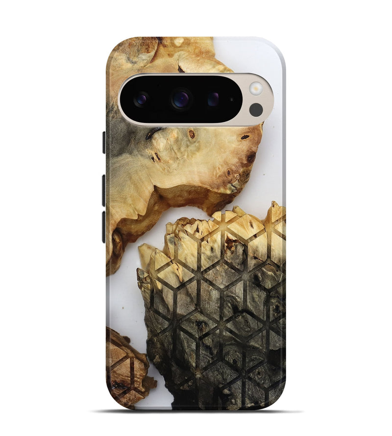 Pixel 9 Pro Wood Live Edge Phone Case - Lyda (Clear, 817895)
