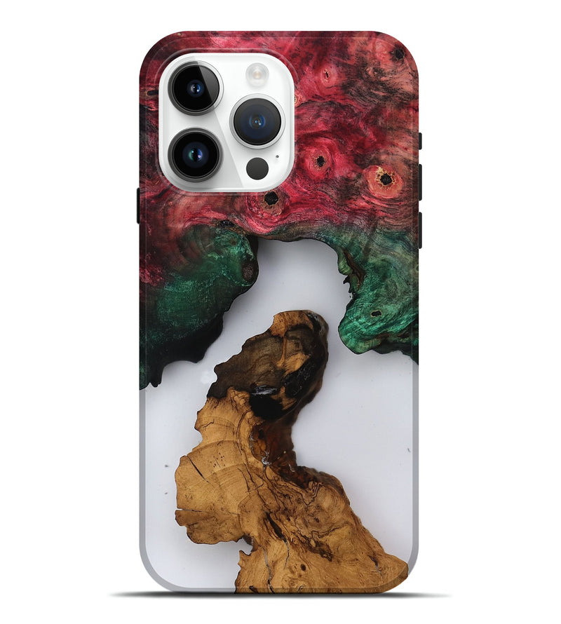 iPhone 15 Pro Max Wood Live Edge Phone Case - Deidra (Clear, 817898)
