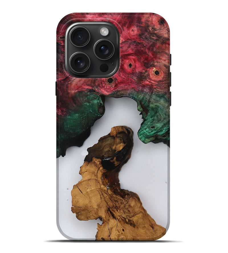 iPhone 16 Pro Max Wood Live Edge Phone Case - Deidra (Clear, 817898)