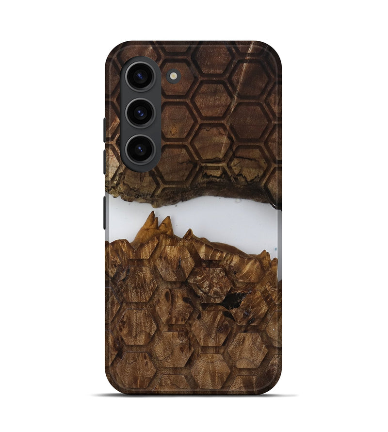 Galaxy S23 Wood Live Edge Phone Case - Arsenio (Clear, 817899)