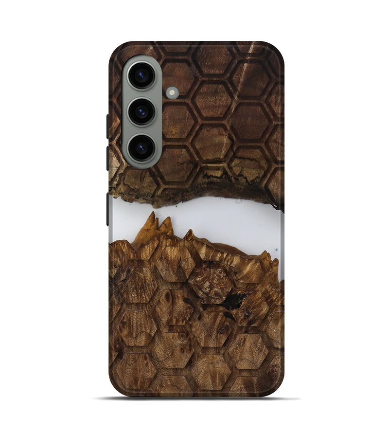 Galaxy S24 Wood Live Edge Phone Case - Arsenio (Clear, 817899)