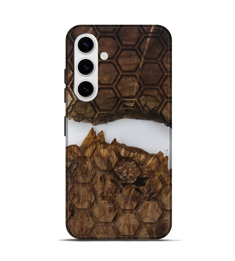Galaxy S25 Wood Live Edge Phone Case - Arsenio (Clear, 817899)