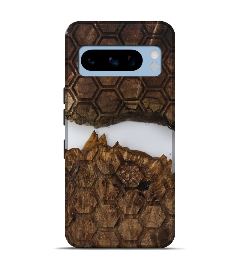 Pixel 8 Pro Wood Live Edge Phone Case - Arsenio (Clear, 817899)
