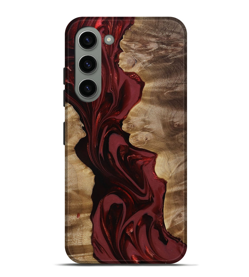 Galaxy S23 Plus Wood Live Edge Phone Case - Joelle (Red, 817900)
