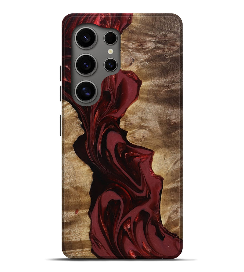 Galaxy S25 Ultra Wood Live Edge Phone Case - Joelle (Red, 817900)