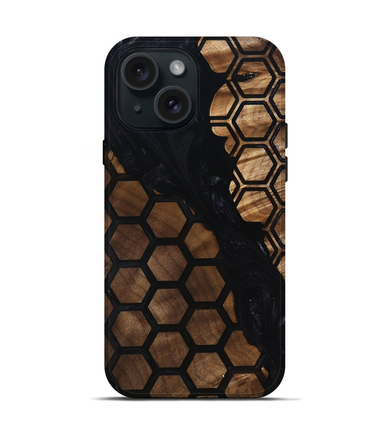 iPhone 15 Wood Live Edge Phone Case - Chosen (Pattern, 817901)