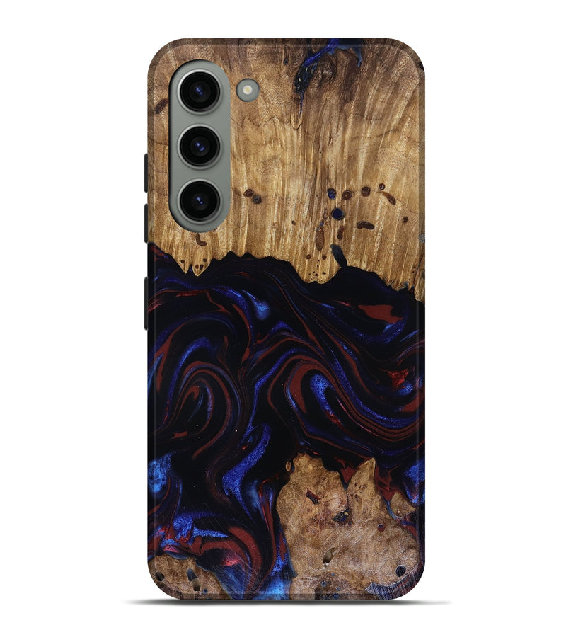 Galaxy S23 Plus Wood Live Edge Phone Case - Frances (Red, 817905)
