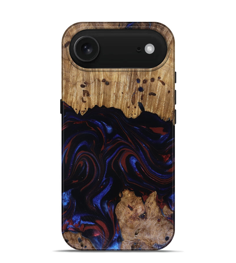 iPhone 17 Air Wood Live Edge Phone Case - Frances (Red, 817905)