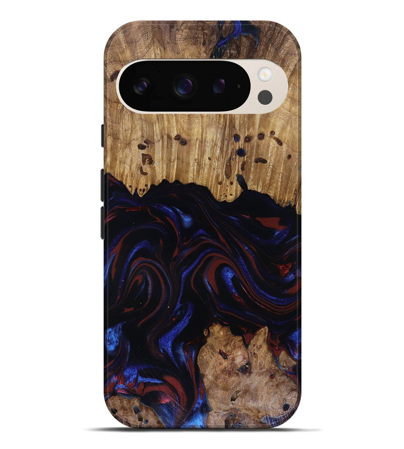 Pixel 9 Pro XL Wood Live Edge Phone Case - Frances (Red, 817905)