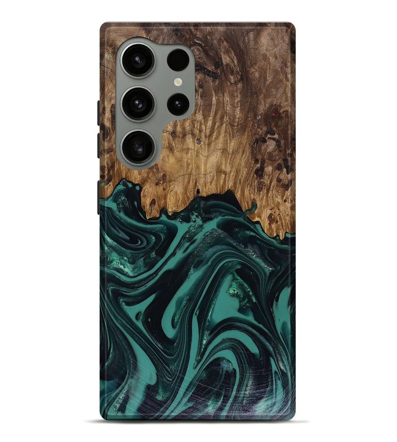 Galaxy S24 Ultra Wood Live Edge Phone Case - Calista (Green, 817906)
