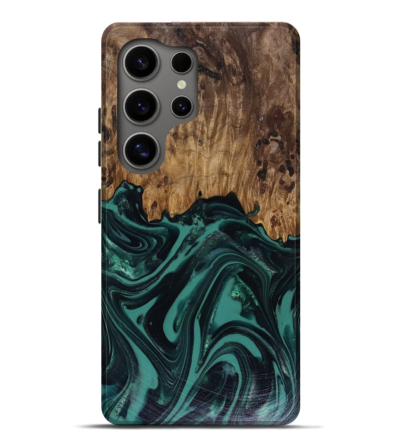 Galaxy S25 Ultra Wood Live Edge Phone Case - Calista (Green, 817906)