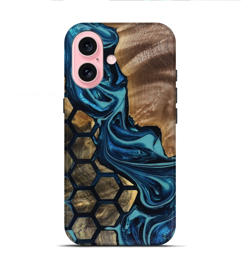 iPhone 16 Wood Live Edge Phone Case - Monte (Pattern, 817907)