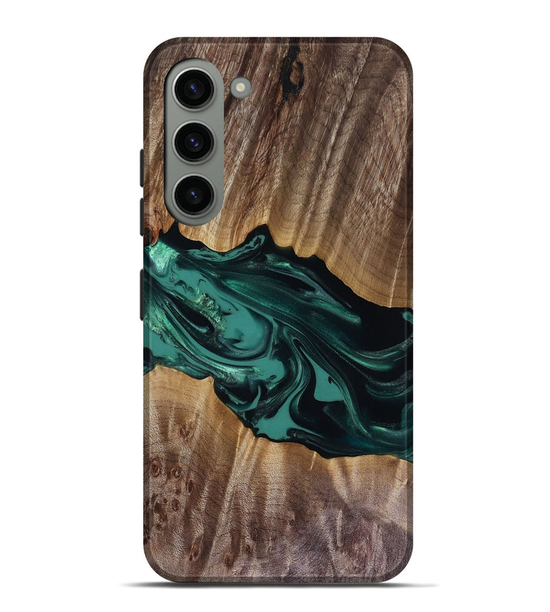 Galaxy S23 Plus Wood Live Edge Phone Case - Wendy (Green, 817911)