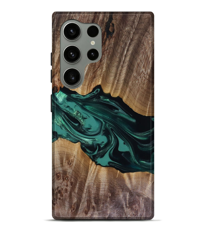 Galaxy S24 Ultra Wood Live Edge Phone Case - Wendy (Green, 817911)