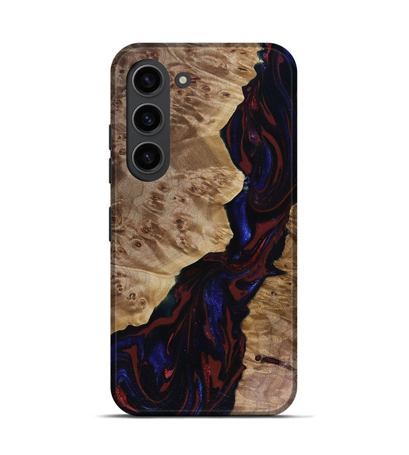 Galaxy S23 Wood Live Edge Phone Case - Delaney (Red, 817912)