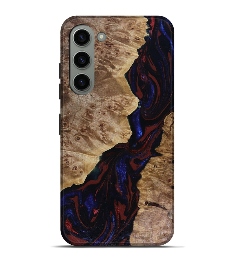 Galaxy S23 Plus Wood Live Edge Phone Case - Delaney (Red, 817912)