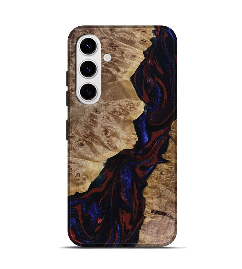 Galaxy S25 Wood Live Edge Phone Case - Delaney (Red, 817912)
