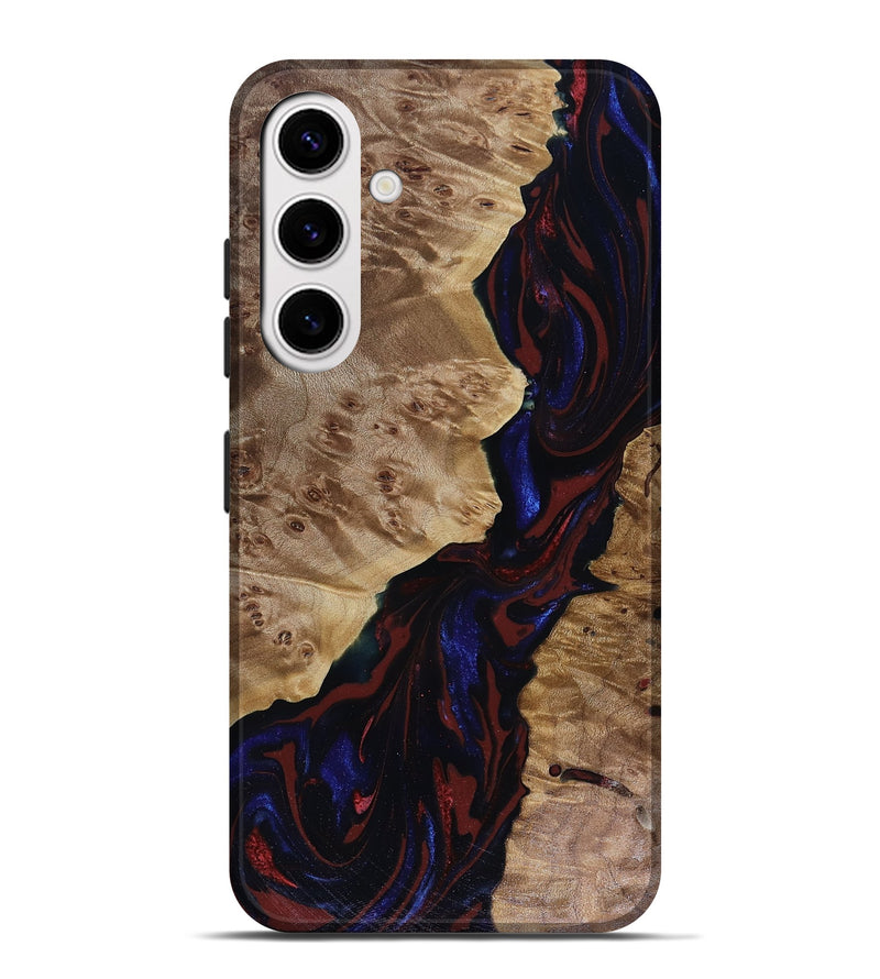 Galaxy S25 Plus Wood Live Edge Phone Case - Delaney (Red, 817912)