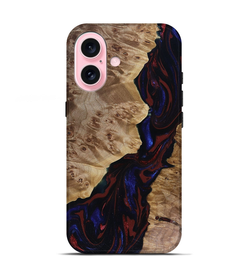 iPhone 17 Wood Live Edge Phone Case - Delaney (Red, 817912)