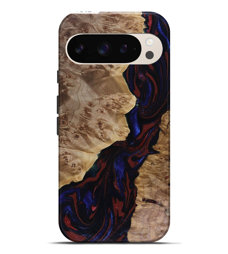 Pixel 9 Pro XL Wood Live Edge Phone Case - Delaney (Red, 817912)