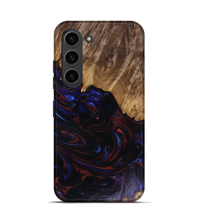 Galaxy S23 Wood Live Edge Phone Case - Kirstie (Red, 817913)
