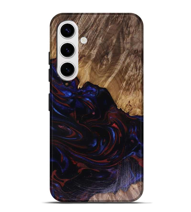 Galaxy S25 Plus Wood Live Edge Phone Case - Kirstie (Red, 817913)
