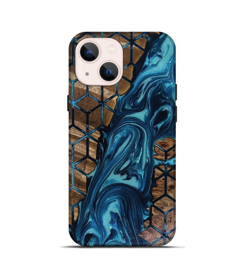 iPhone 13 mini Wood Live Edge Phone Case - Lucca (Pattern, 817915)