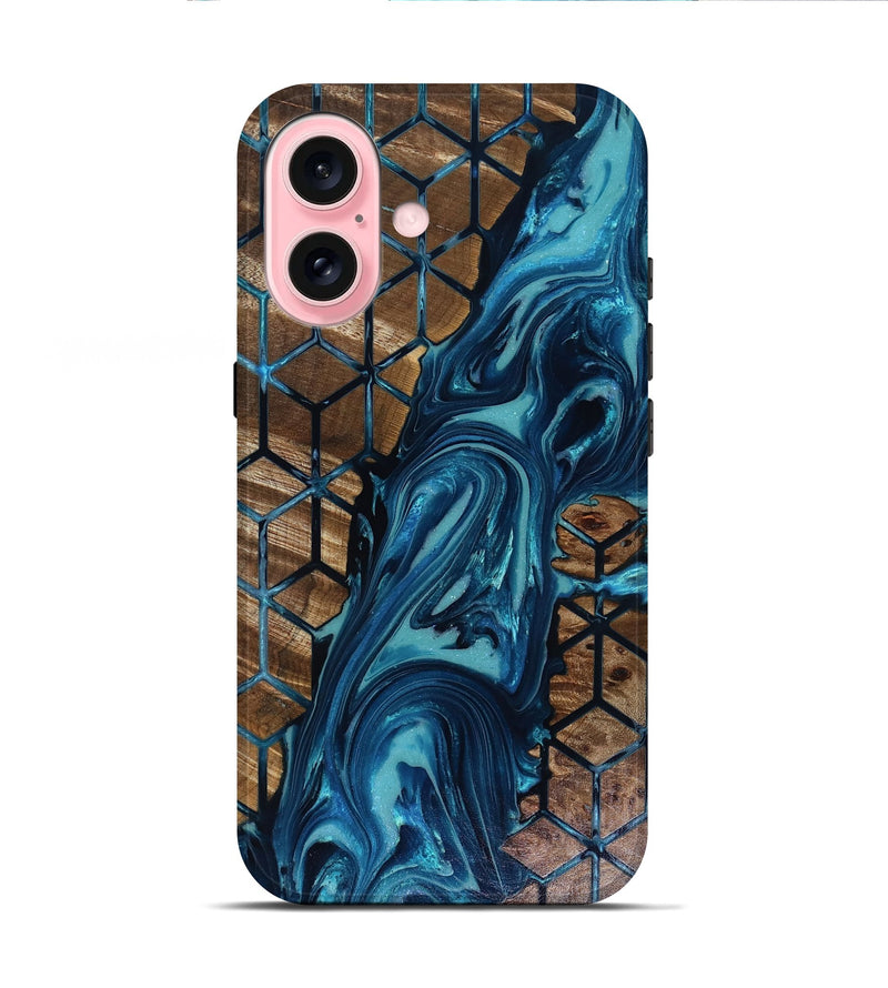 iPhone 16 Wood Live Edge Phone Case - Lucca (Pattern, 817915)
