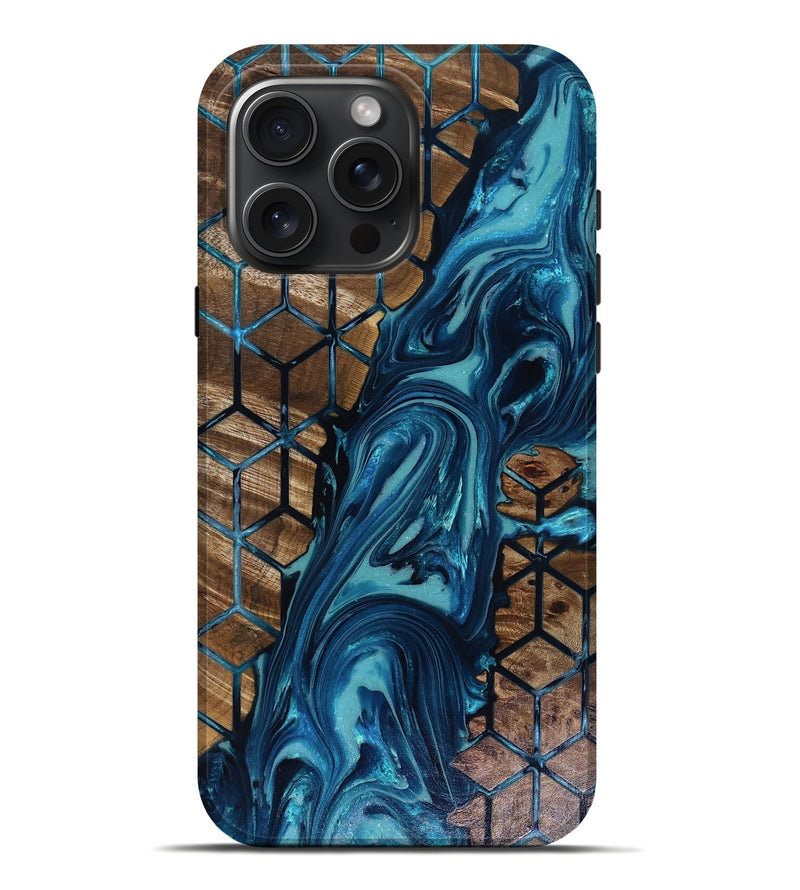iPhone 16 Pro Max Wood Live Edge Phone Case - Lucca (Pattern, 817915)