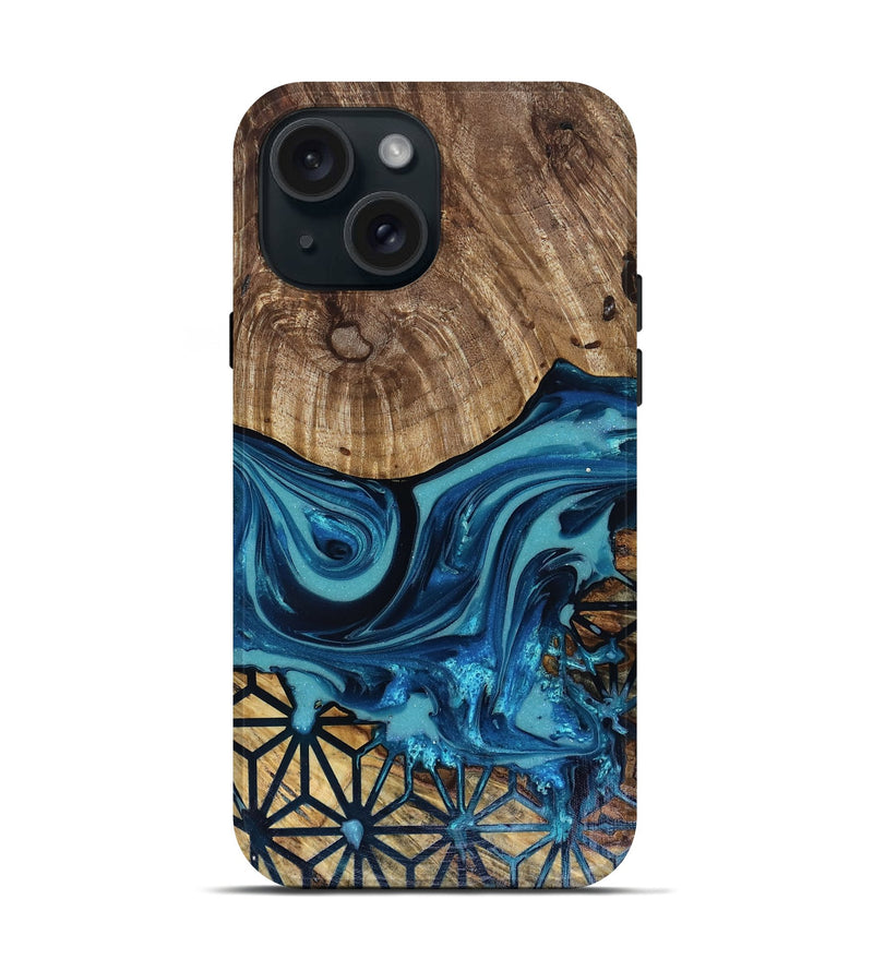 iPhone 15 Wood Live Edge Phone Case - Kaycee (Pattern, 817916)
