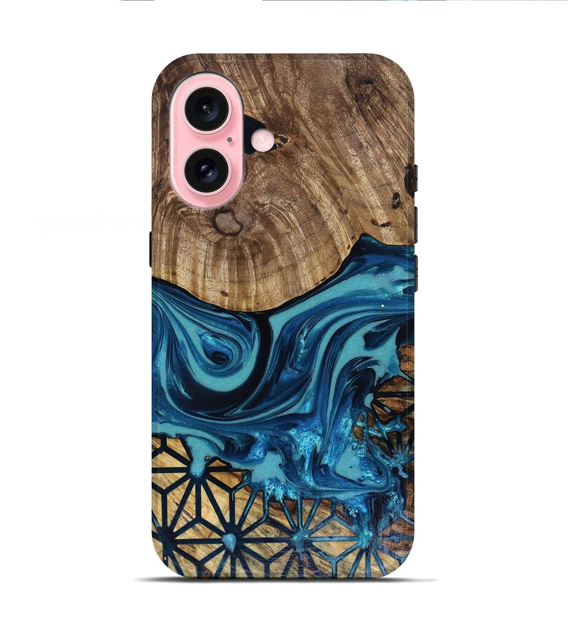 iPhone 16 Wood Live Edge Phone Case - Kaycee (Pattern, 817916)