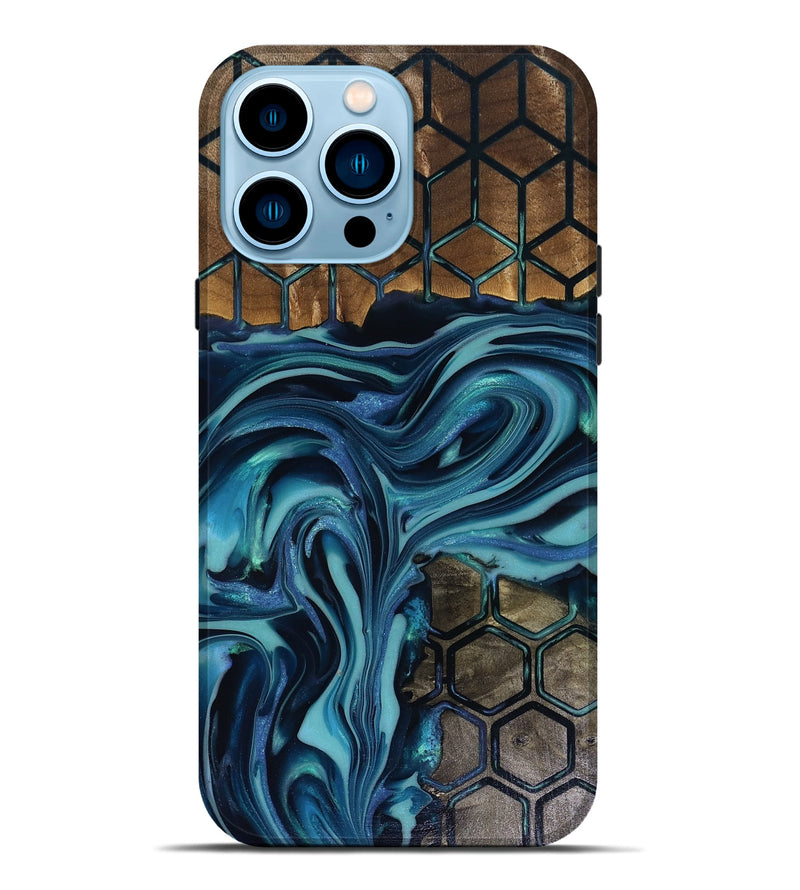 iPhone 14 Pro Max Wood Live Edge Phone Case - Lona (Pattern, 817922)