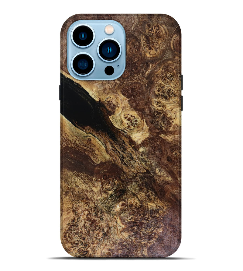 iPhone 14 Pro Max Wood Live Edge Phone Case - Hali (Wood Burl, 817925)