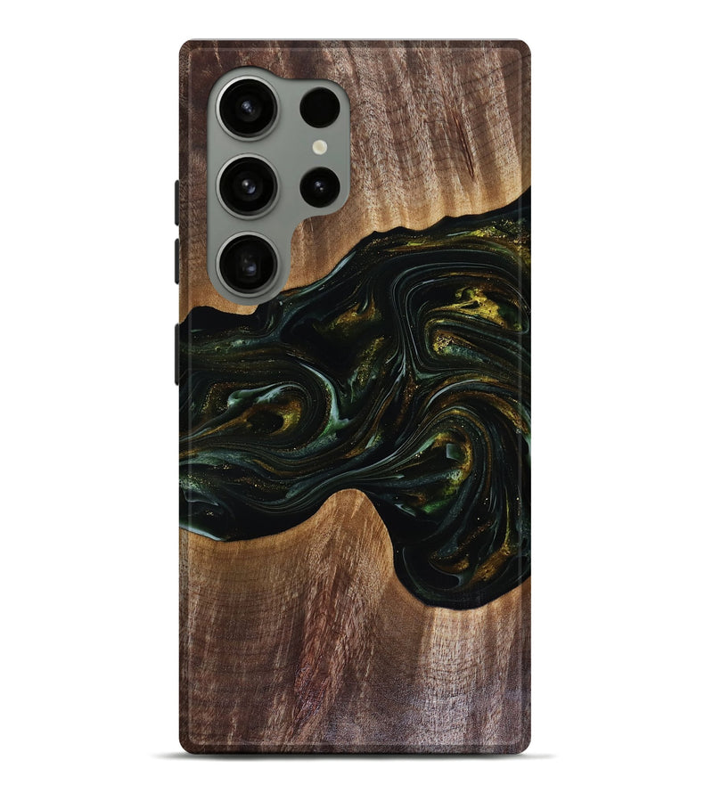 Galaxy S24 Ultra Wood Live Edge Phone Case - Rashad (Green, 817927)