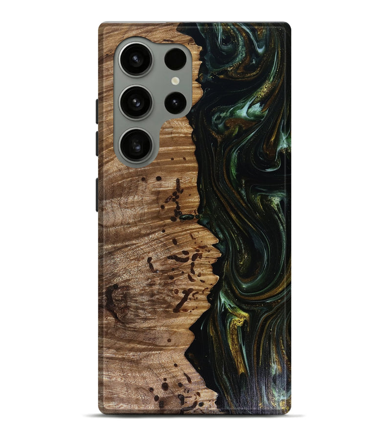 Galaxy S24 Ultra Wood Live Edge Phone Case - Grayson (Green, 817929)