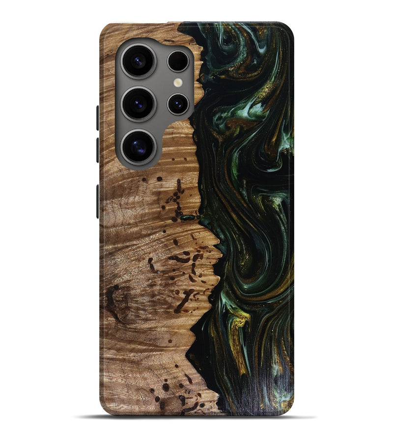 Galaxy S25 Ultra Wood Live Edge Phone Case - Grayson (Green, 817929)