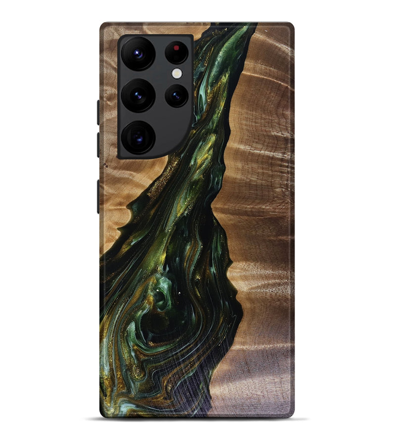 Galaxy S22 Ultra Wood Live Edge Phone Case - Ayleen (Green, 817933)