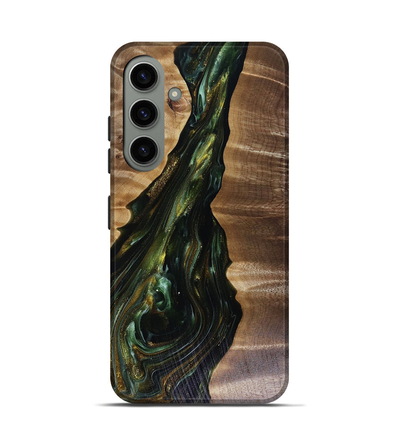 Galaxy S24 Wood Live Edge Phone Case - Ayleen (Green, 817933)