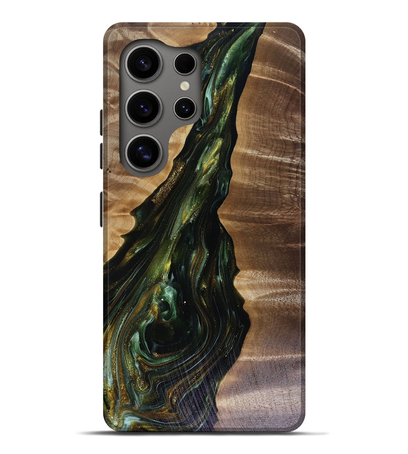 Galaxy S25 Ultra Wood Live Edge Phone Case - Ayleen (Green, 817933)