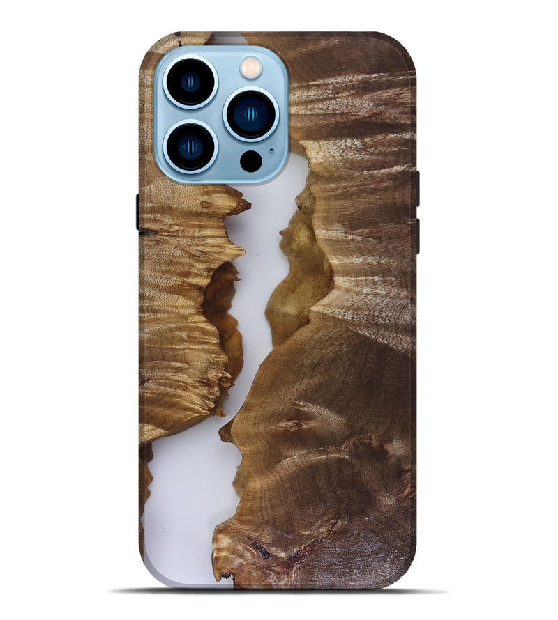 iPhone 14 Pro Max Wood Live Edge Phone Case - Julian (Clear, 817935)