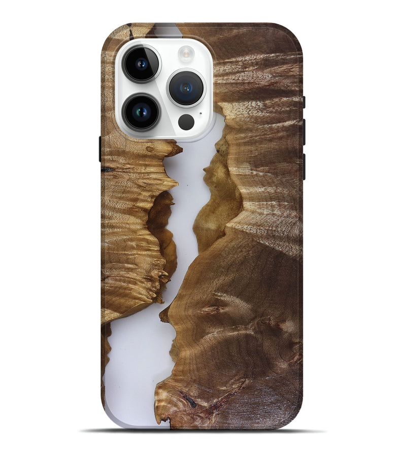 iPhone 15 Pro Max Wood Live Edge Phone Case - Julian (Clear, 817935)